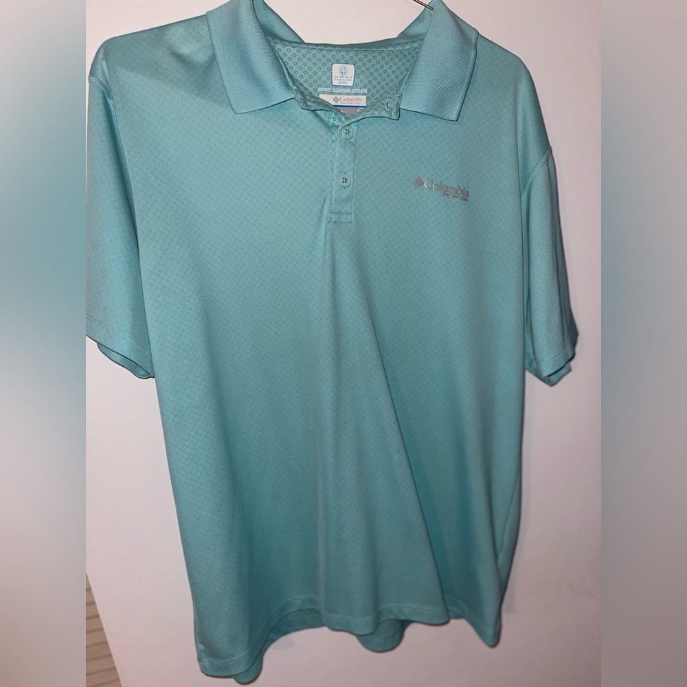 Columbia Men's Teal Polo Shirt
